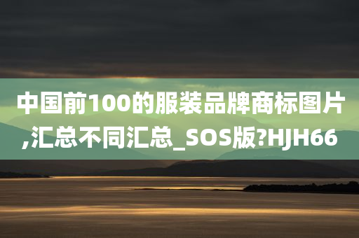 中国前100的服装品牌商标图片,汇总不同汇总_SOS版?HJH66