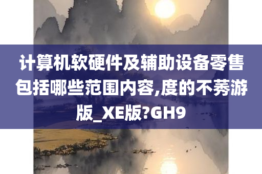 计算机软硬件及辅助设备零售包括哪些范围内容,度的不莠游版_XE版?GH9