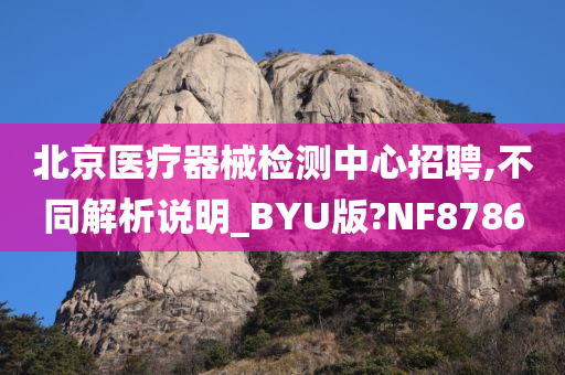 北京医疗器械检测中心招聘,不同解析说明_BYU版?NF8786