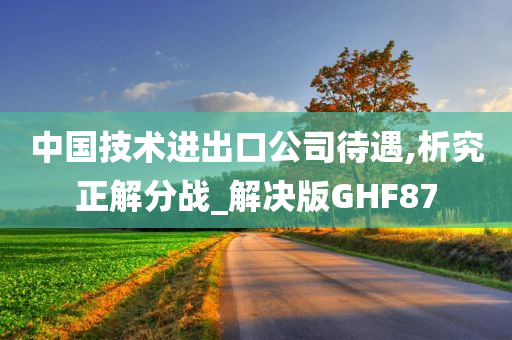 中国技术进出口公司待遇,析究正解分战_解决版GHF87