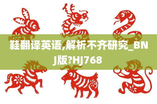 鞋翻译英语,解析不齐研究_BNJ版?HJ768