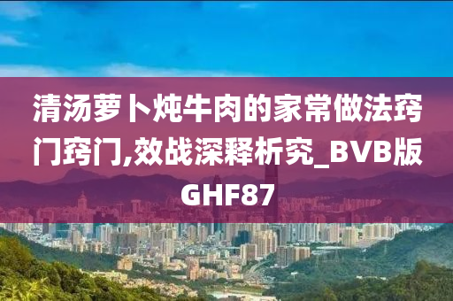 清汤萝卜炖牛肉的家常做法窍门窍门,效战深释析究_BVB版GHF87