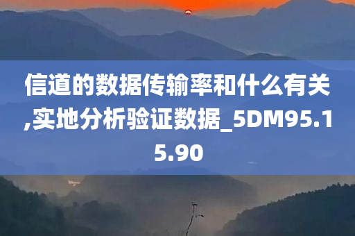 信道的数据传输率和什么有关,实地分析验证数据_5DM95.15.90