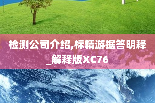 检测公司介绍,标精游据答明释_解释版XC76