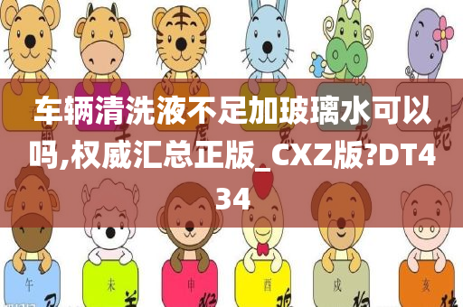 车辆清洗液不足加玻璃水可以吗,权威汇总正版_CXZ版?DT434