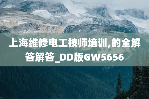 上海维修电工技师培训,的全解答解答_DD版GW5656