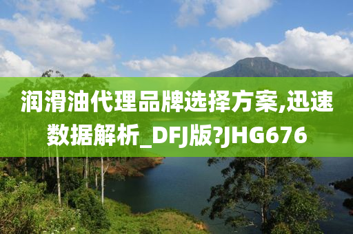 润滑油代理品牌选择方案,迅速数据解析_DFJ版?JHG676