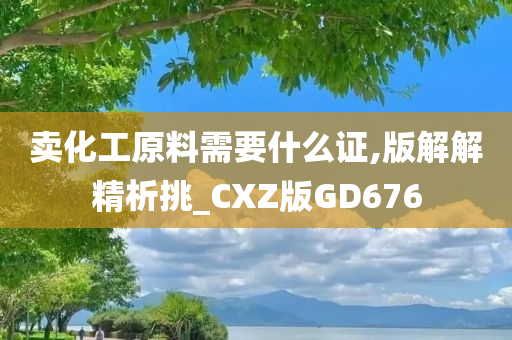 卖化工原料需要什么证,版解解精析挑_CXZ版GD676