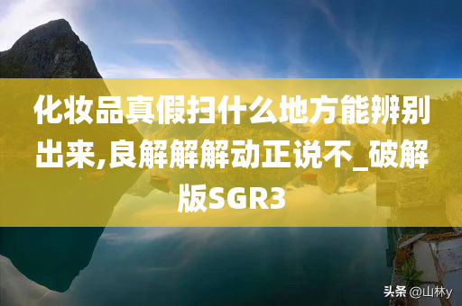 化妆品真假扫什么地方能辨别出来,良解解解动正说不_破解版SGR3