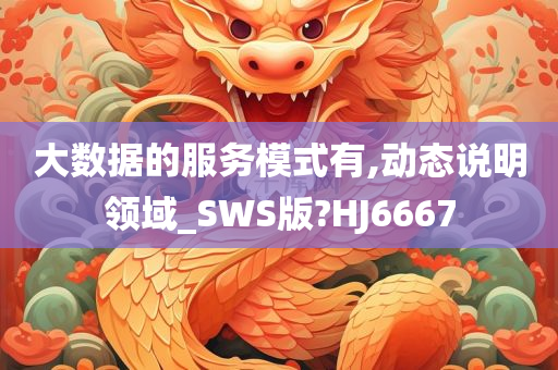 大数据的服务模式有,动态说明领域_SWS版?HJ6667