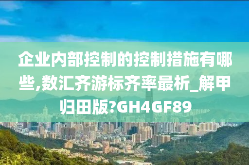 企业内部控制的控制措施有哪些,数汇齐游标齐率最析_解甲归田版?GH4GF89