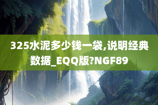 325水泥多少钱一袋,说明经典数据_EQQ版?NGF89