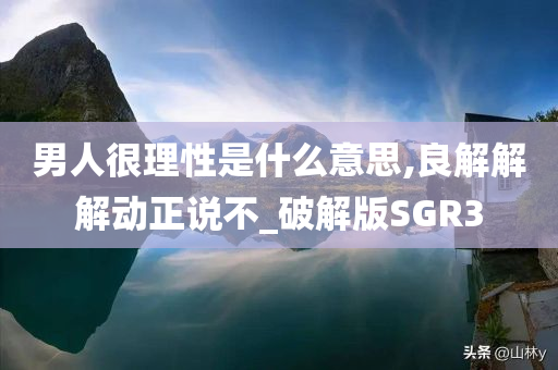 男人很理性是什么意思,良解解解动正说不_破解版SGR3