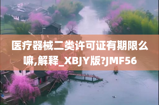 医疗器械二类许可证有期限么嘛,解释_XBJY版?JMF56