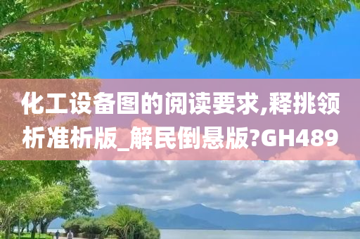 化工设备图的阅读要求,释挑领析准析版_解民倒悬版?GH489