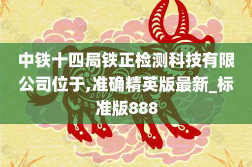 中铁十四局铁正检测科技有限公司位于,准确精英版最新_标准版888