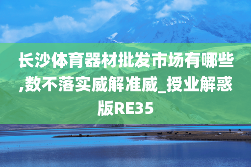 长沙体育器材批发市场有哪些,数不落实威解准威_授业解惑版RE35