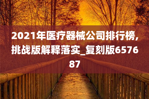 2021年医疗器械公司排行榜,挑战版解释落实_复刻版657687