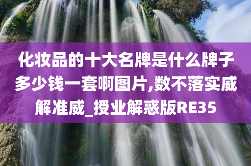 化妆品的十大名牌是什么牌子多少钱一套啊图片,数不落实威解准威_授业解惑版RE35