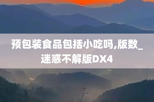 预包装食品包括小吃吗,版数_迷惑不解版DX4