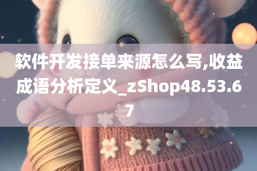 软件开发接单来源怎么写,收益成语分析定义_zShop48.53.67