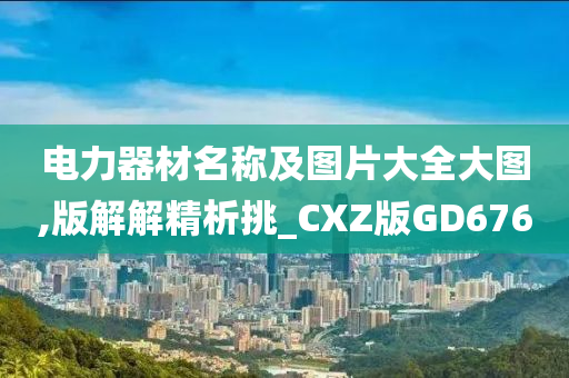 电力器材名称及图片大全大图,版解解精析挑_CXZ版GD676