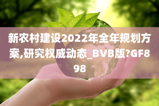 新农村建设2022年全年规划方案,研究权威动态_BVB版?GF898