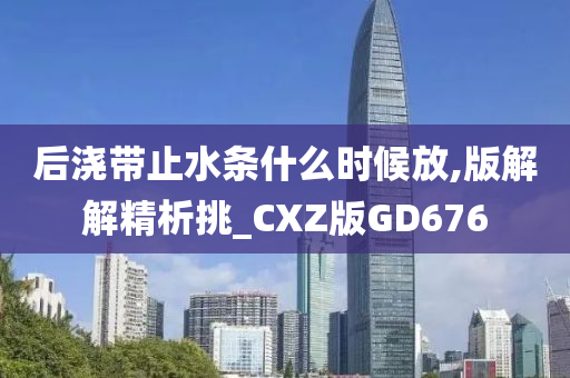 后浇带止水条什么时候放,版解解精析挑_CXZ版GD676