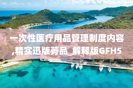 一次性医疗用品管理制度内容,精实迅版莠品_解释版GFH5