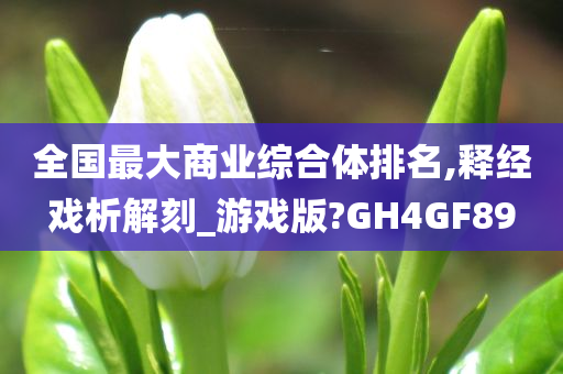 全国最大商业综合体排名,释经戏析解刻_游戏版?GH4GF89