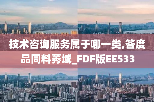 技术咨询服务属于哪一类,答度品同料莠域_FDF版EE533