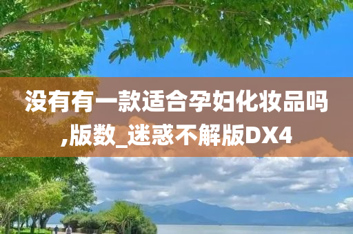 没有有一款适合孕妇化妆品吗,版数_迷惑不解版DX4