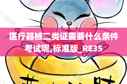 医疗器械二类证需要什么条件考试呢,标准版_RE35