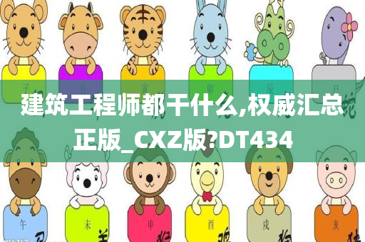 建筑工程师都干什么,权威汇总正版_CXZ版?DT434