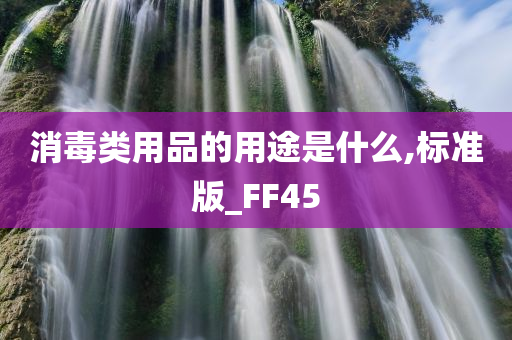 消毒类用品的用途是什么,标准版_FF45