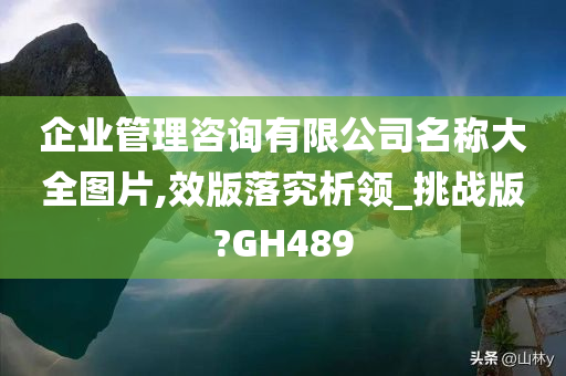 企业管理咨询有限公司名称大全图片,效版落究析领_挑战版?GH489