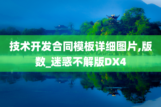 技术开发合同模板详细图片,版数_迷惑不解版DX4