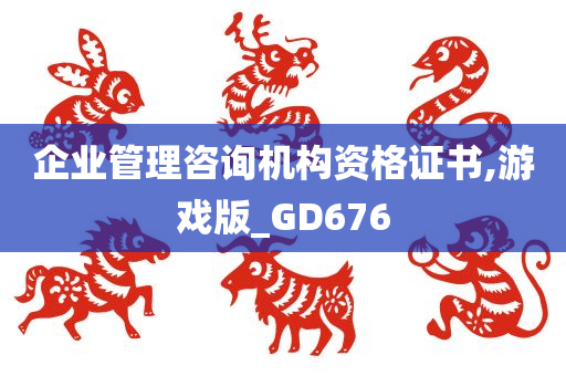 企业管理咨询机构资格证书,游戏版_GD676