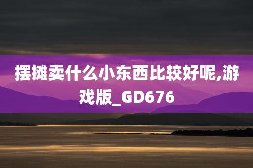 摆摊卖什么小东西比较好呢,游戏版_GD676