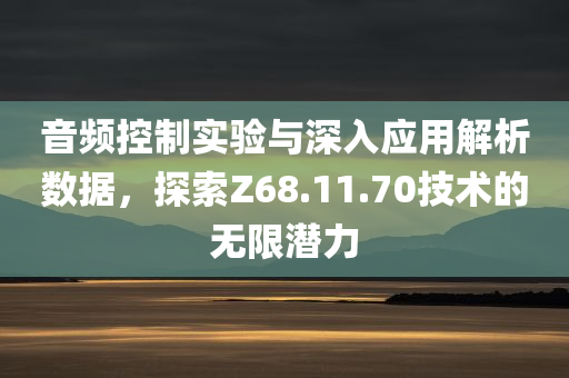 音频控制实验与深入应用解析数据，探索Z68.11.70技术的无限潜力