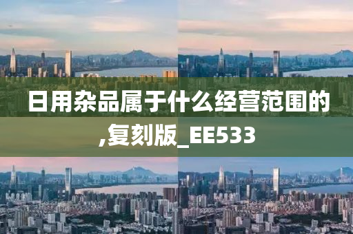 日用杂品属于什么经营范围的,复刻版_EE533