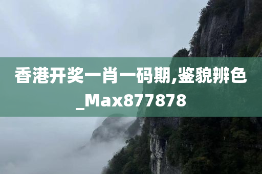 香港开奖一肖一码期,鉴貌辨色_Max877878