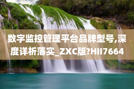 数字监控管理平台品牌型号,深度详析落实_ZXC版?HII7664