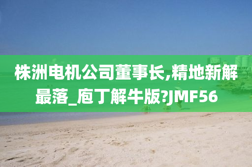 株洲电机公司董事长,精地新解最落_庖丁解牛版?JMF56