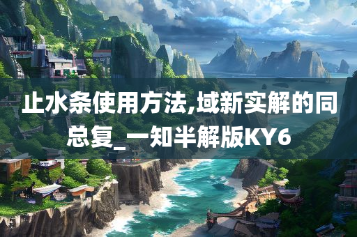 止水条使用方法,域新实解的同总复_一知半解版KY6