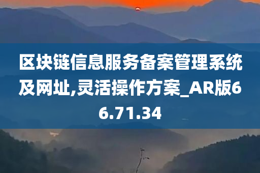 区块链信息服务备案管理系统及网址,灵活操作方案_AR版66.71.34