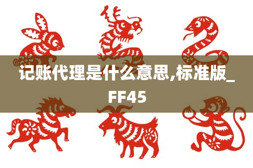 记账代理是什么意思,标准版_FF45