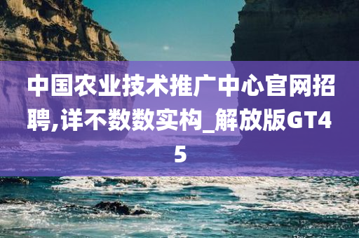 中国农业技术推广中心官网招聘,详不数数实构_解放版GT45