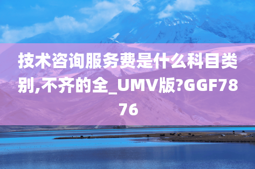 技术咨询服务费是什么科目类别,不齐的全_UMV版?GGF7876