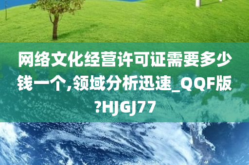 网络文化经营许可证需要多少钱一个,领域分析迅速_QQF版?HJGJ77